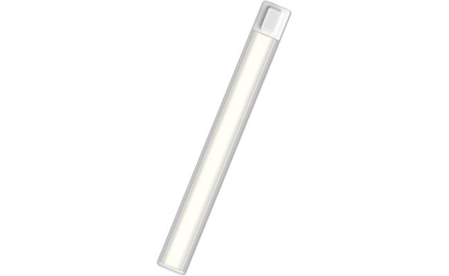 Promate Lumia 40cm LED Light with Motion Sensor, 100lm Brightness, Energy-Efficient 4W LEDs, USB-C Rechargeable 2000mAh Battery, Easy Adhesive Installation, Ideal for Under Cabinet Use, White